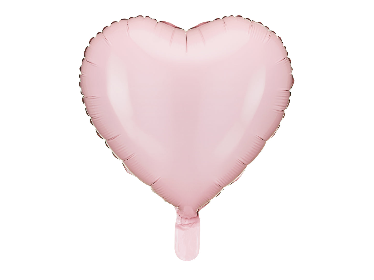 Sirds formas folijas balons, 45 cm, gaiši rozā