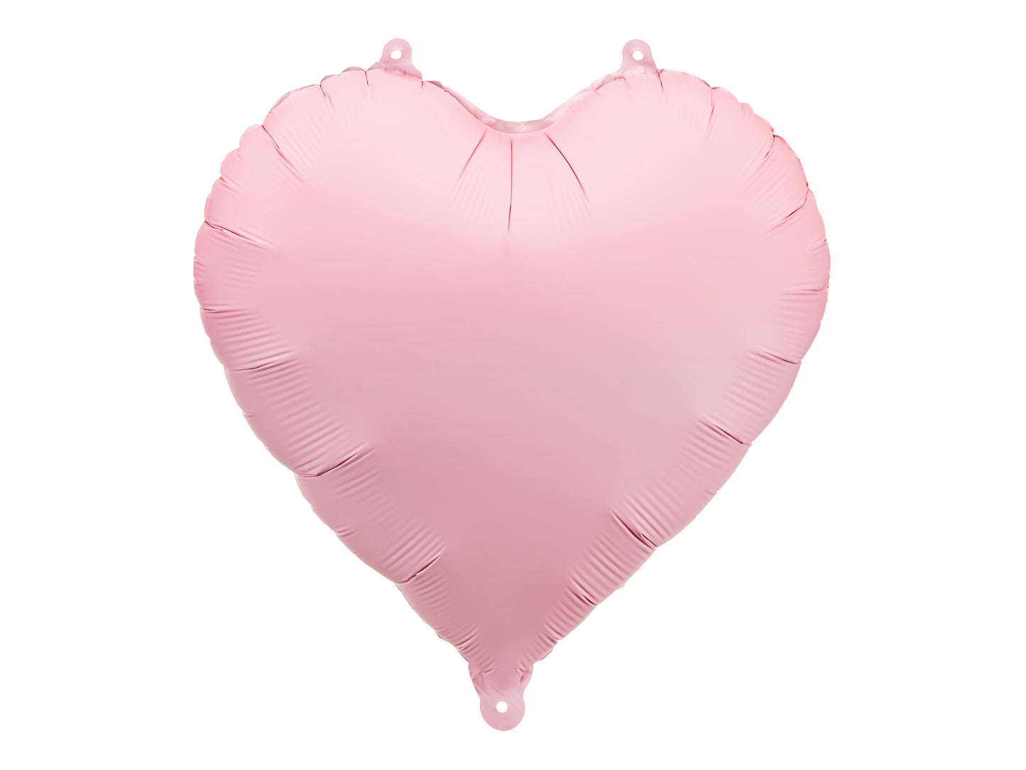 Matēts sirds formas folijas balons, 45 cm, gaiši rozā