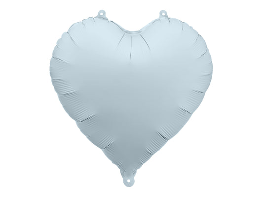 Matēts sirds formas folijas balons, 48 ​​cm, zilā