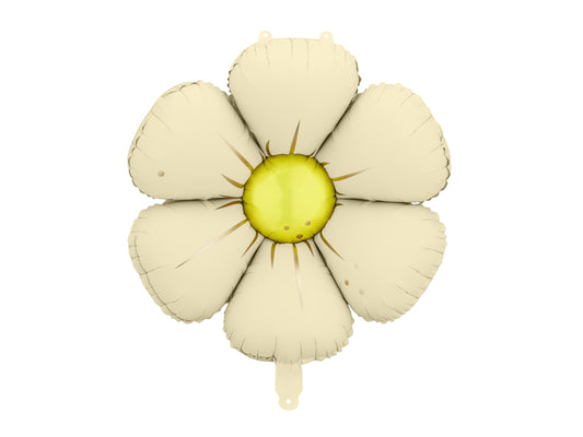 Folija baloni margrietiņu virtenei krēmkrāsas (45 cm, 4 gab.)