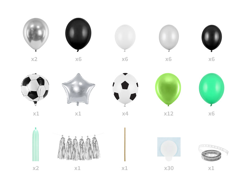 "Futbola ballīte" pinterestīgs ballīšu komplekts (124 produkti)