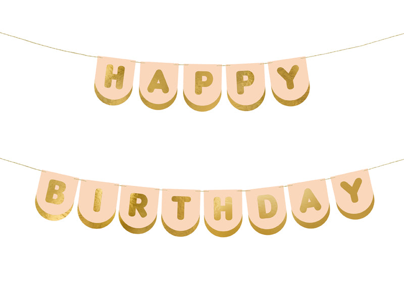 "Happy Birthday" zirgu tematikas virtene 150 cm