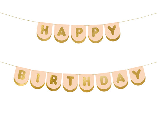 "Happy Birthday" zirgu tematikas virtene 150 cm