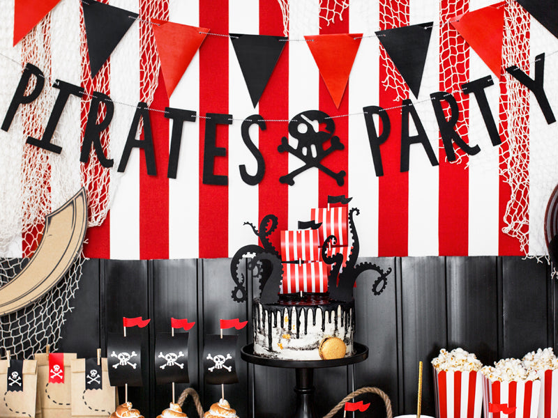 Baneris “Pirates Party”, 100 cm – pirātu ballītes dekorācija