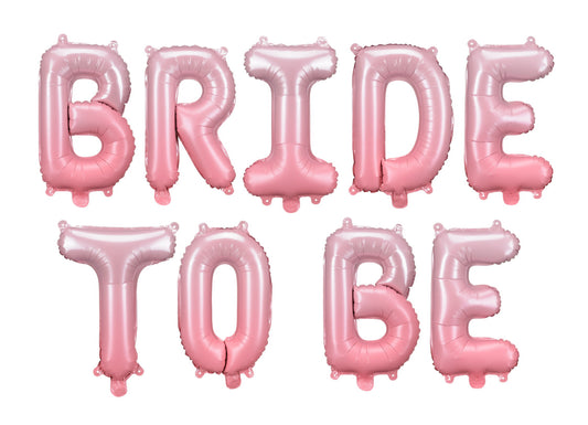 Folijas balons “Bride to be”, 350 × 45 cm, rozā krāsā