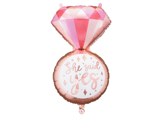 Folijas balons “Gredzena forma”, 41 × 72 cm, krāsu miks