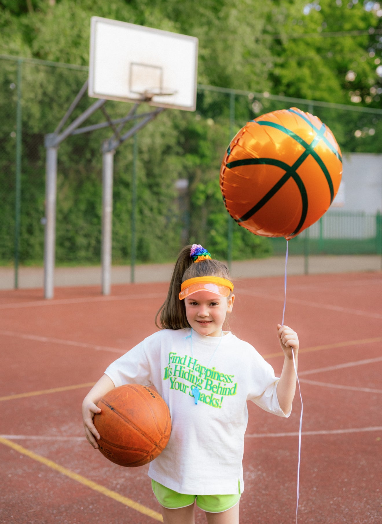 Folijas balons basketbola bumbas formā, 35 x 35 cm