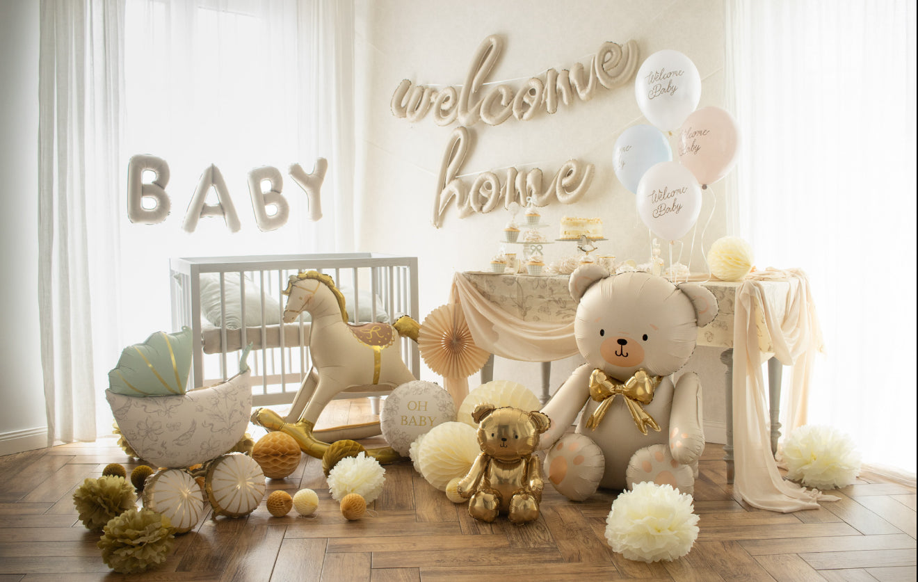Matēts folijas balons “Baby”, 140 x 43 cm