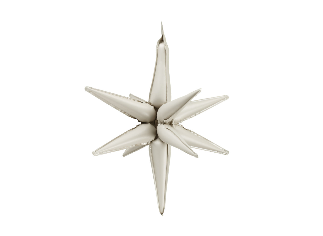 3D folijas balons “Zvaigzne”, 70 cm , bēšā krāsā