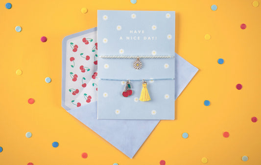 Kartīte ar noņemamām rokassprādzēm “Jauku dienu!”, 10,5 × 14,8 cm 