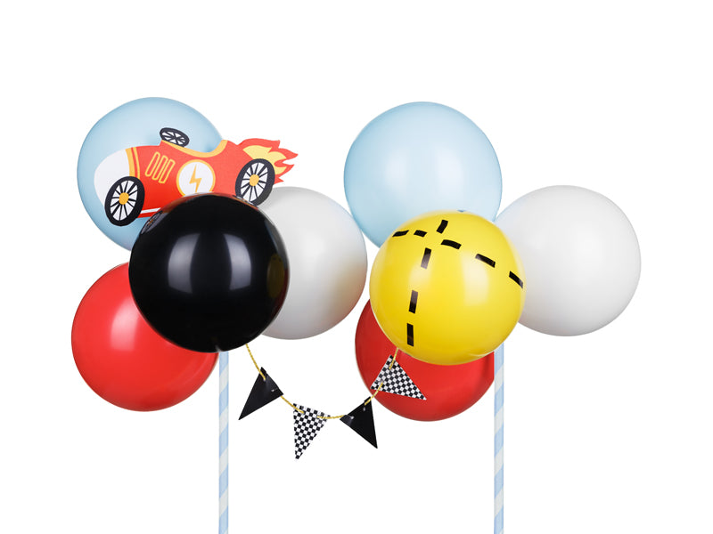 "Sacīkšu auto fanu ballīte" gatavais ballīšu komplekts (54 produkti)