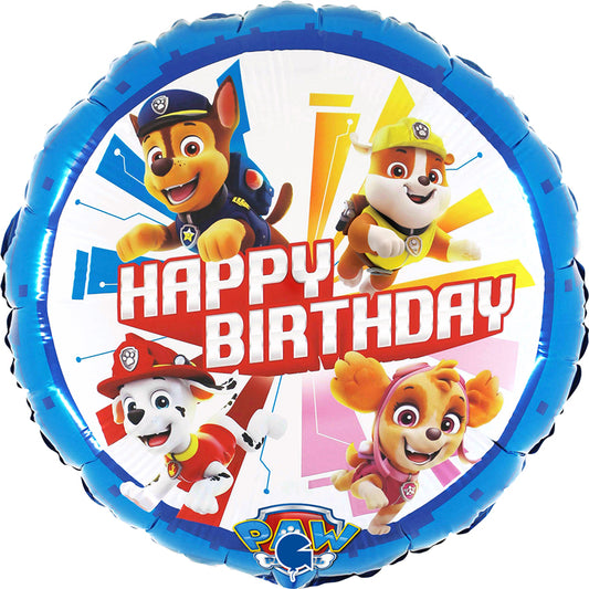 Folija balons "Paw Patrol- Happy Birthday" 46 cm