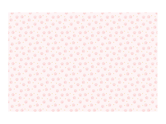Papīra galdauts “Paws”, 180 × 120 cm – kaķu un dzīvnieku tematikas galdauts