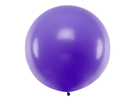 Apaļš balons, 1m, Pastel Lavanda