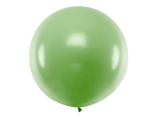 Apaļš balons, 1m, "Pastel Green" krāsa