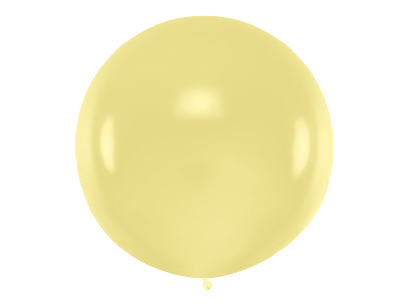 Apaļš balons, 1m, "Pastel Cream" krāsa