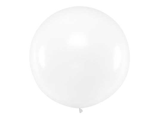 Apaļš balons 1 m, "Pastel Clear"- CAURSPĪDĪGS