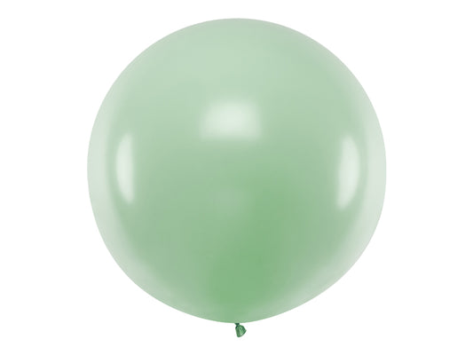 Apaļš balons, 1m, Pastels Pistācijas