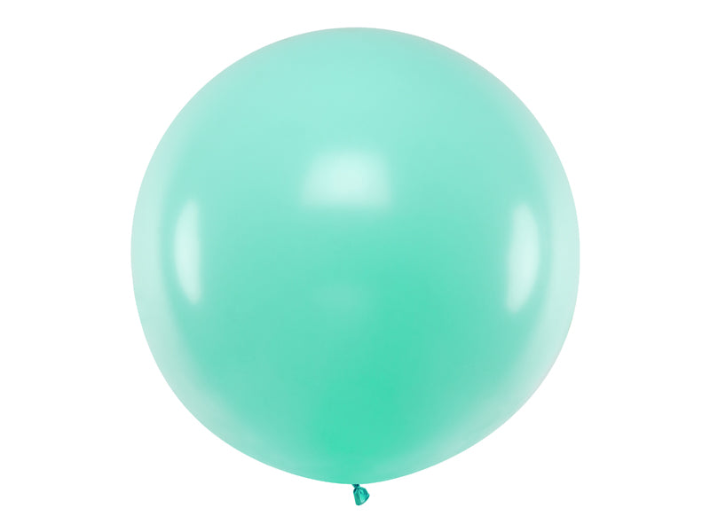 Apaļš balons, 1m,"Pastel Light Mint" krāsa