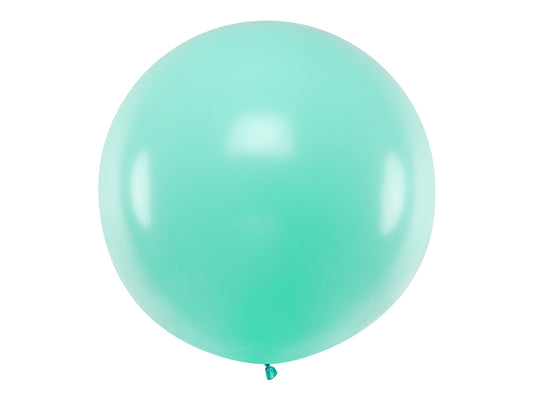 Apaļš balons, 1m,"Pastel Light Mint" krāsa