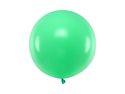 Apaļš balons, 60 cm, pasteļzaļš