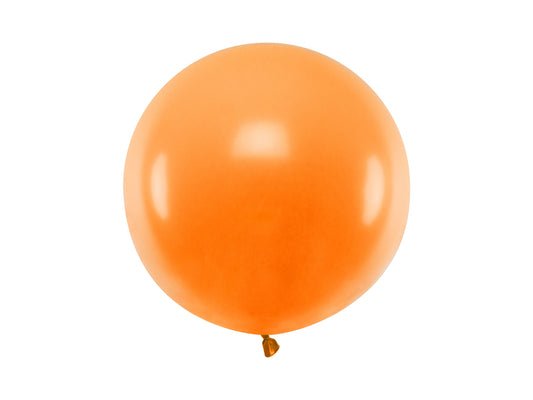Apaļš balons, 60 cm, "Pastel Mandarin Orange" krāsa