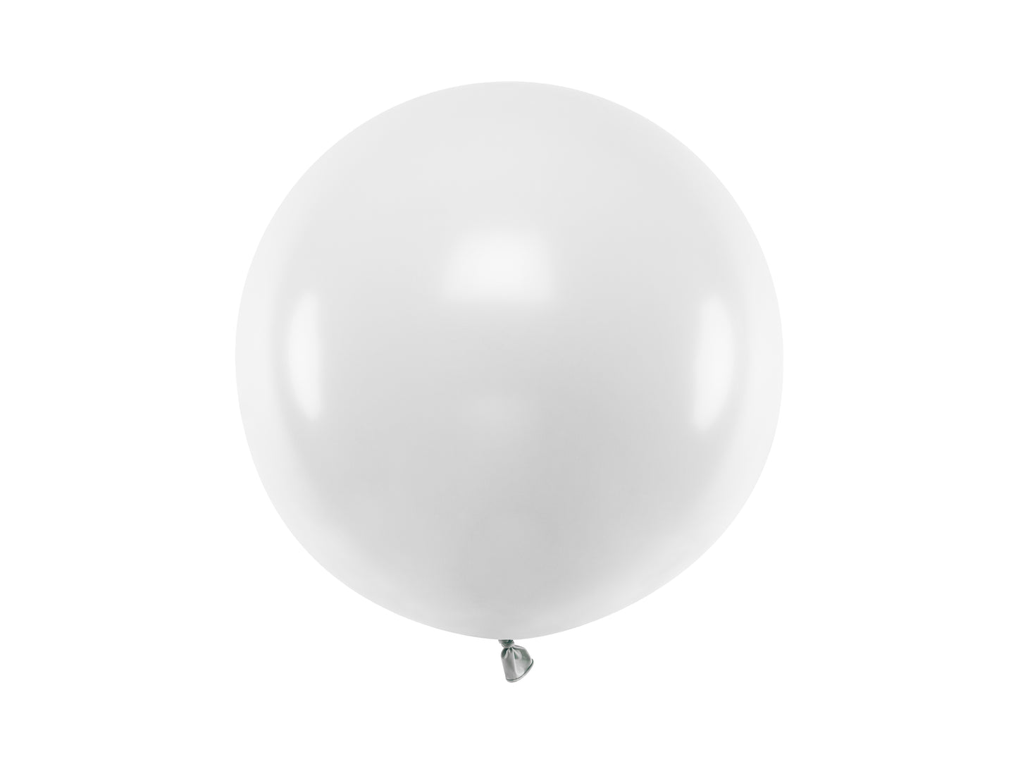 Apaļš balons, 60 cm, "Pastel Pure White" krāsa