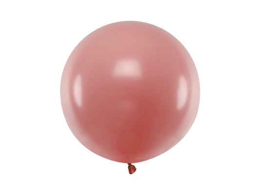 Apaļš balons, 1m, "Pastel Wild Rose" krāsa