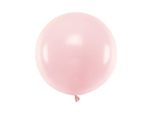 Apaļš balons, 60 cm, "Pastel Pale Pink" krāsa