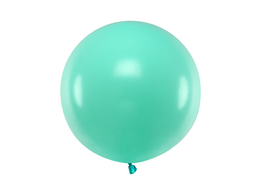Apaļš balons, 60 cm, Pastelis Akvamarīns