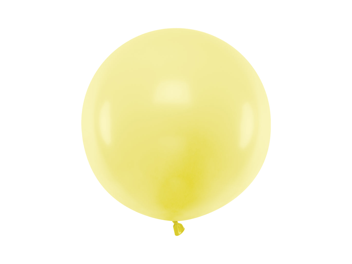 Apaļš balons, 60 cm, Pastels Gaiši Dzeltens