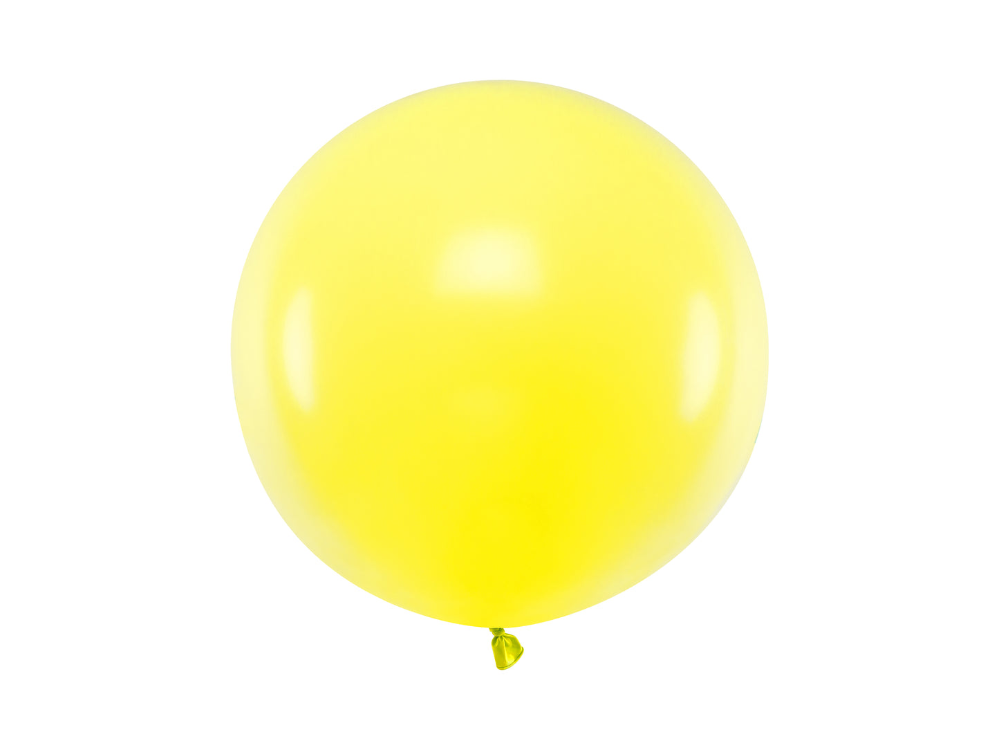 Apaļš balons, 60 cm, Pastels citrona miziņa