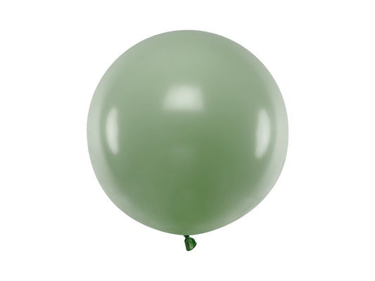 Apaļš balons, 60 cm, pastelis rozmarīna zaļš