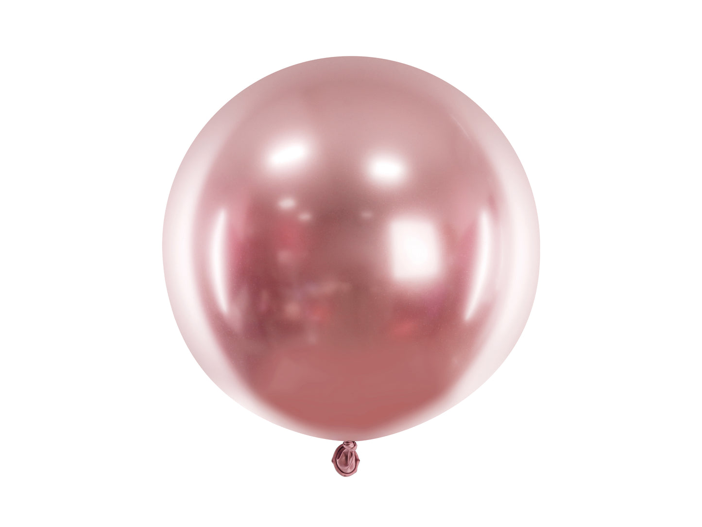 Apaļš balons, 60 cm, rozā zelts