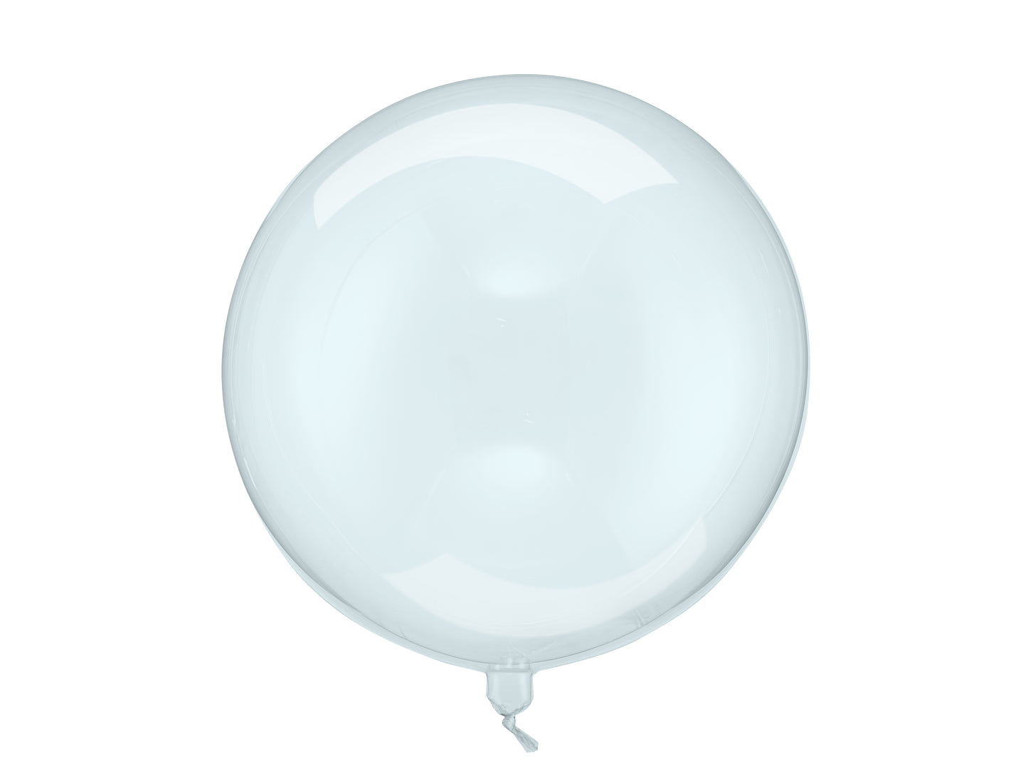 Folijas balons sfēras formā, caurspīdīgi zils. Diametrs apm. 40 cm (16 collas).