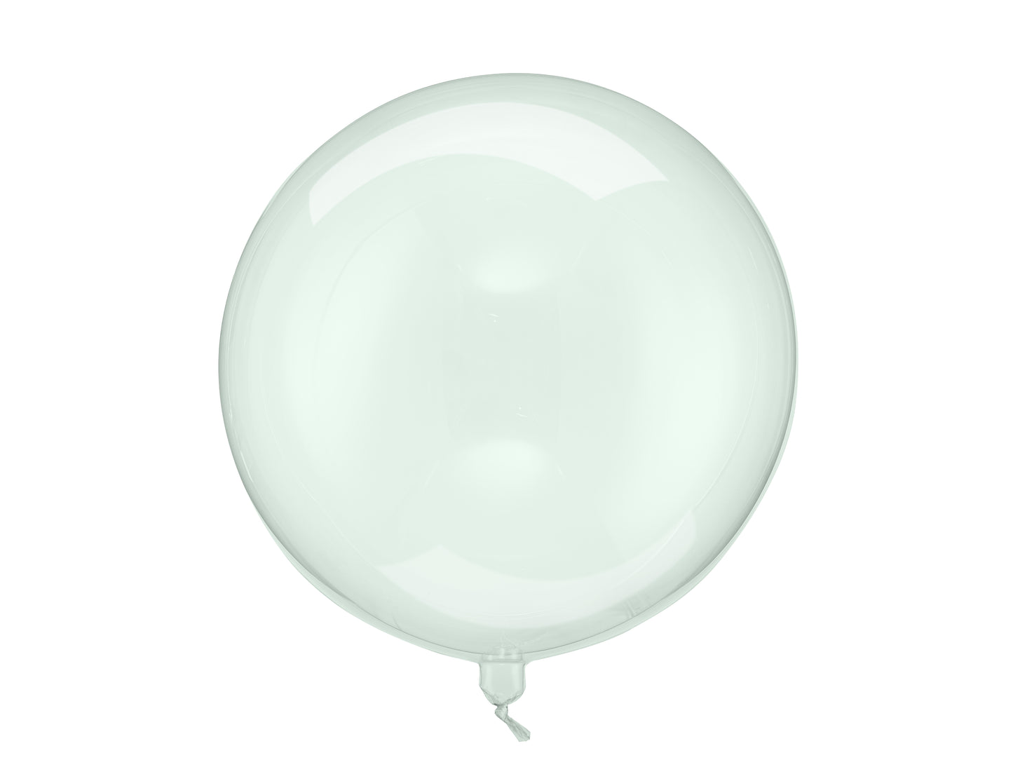 Folijas balons sfēras formā, caurspīdīgi zaļš. Diametrs apm. 40 cm (16 collas)