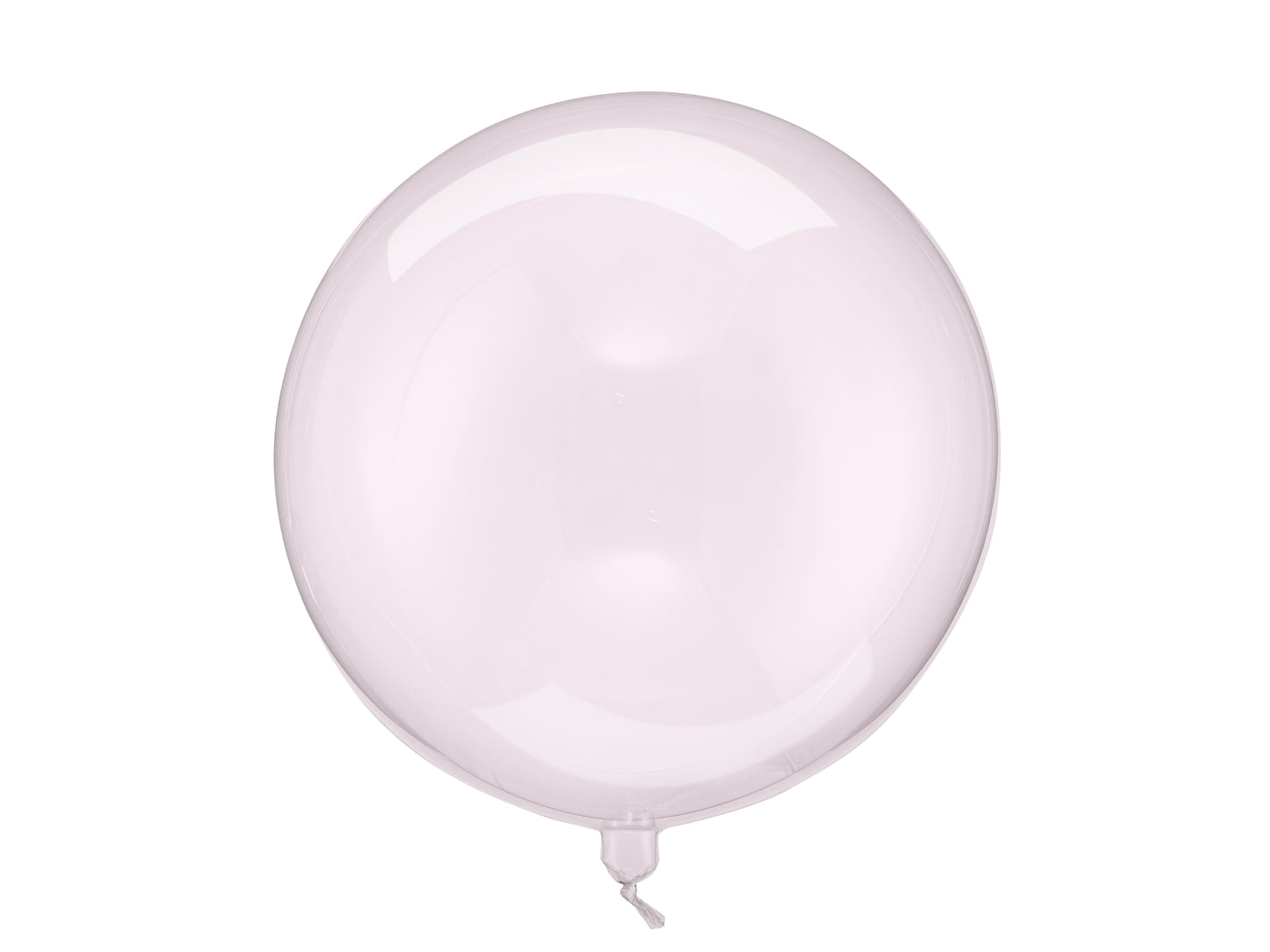Folijas balons sfēras formā, caurspīdīgi rozā. Diametrs apm. 40 cm (16 collas)