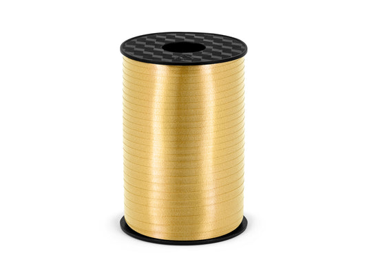 Plastmasas lente baloniem, zelta matēts, 5mm/225m