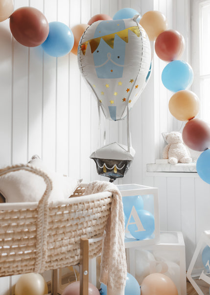 Balonu kastes BABY, 30x30 cm, baltas (4 gab.)