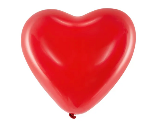 Sirds formas balons, 24,5 cm, sarkans