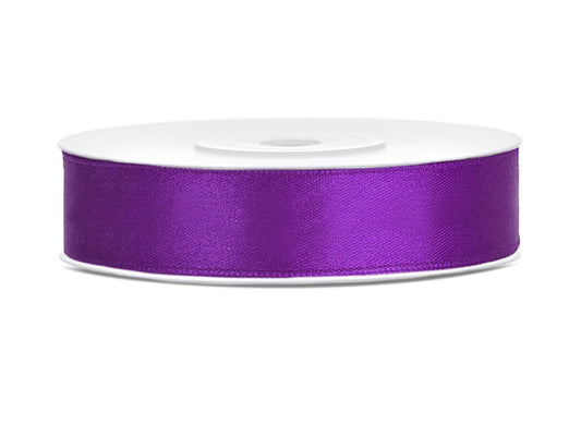 Satīna lente, Purple, platums 12 mm / garums 25 m