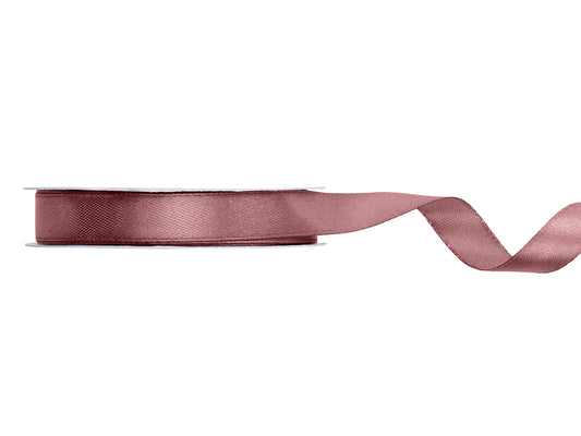 Satīna lente, Dark dustty rose, platums 12 mm / garums 25 m