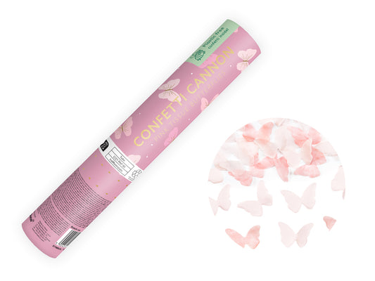 Konfeti ar rozā tauriņiem 20 cm – Gender reveal