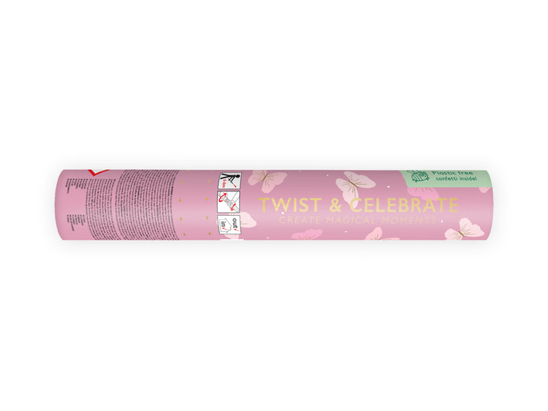 Konfeti ar rozā tauriņiem 20 cm – Gender reveal