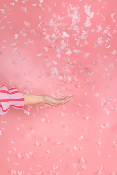 Konfeti ar rozā tauriņiem 20 cm – Gender reveal