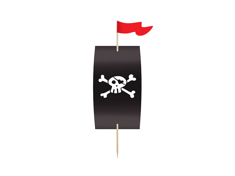Kēksiņu dekorēšanas komplekts “Pirates Party”, 6 gab. – pirātu cupcake dekori