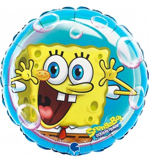 Folija balons SpongeBob 46 cm – Apaļš bērnu ballītes balons